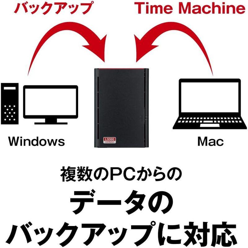 バッファロー BUFFALO NAS スマホ/タブレット/PC対応 ネットワークHDD 2TB LS520D0202G 同時アクセスでも快適｜tomy-zone｜16