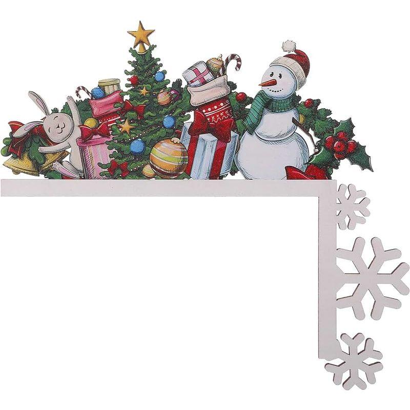 DERAYEE クリスマス 飾り 木製 透かし彫り ミニ ドア掛け 装飾 かわいい 飾り付け 玄関 オーナメント ドアデコレーション 贈り物｜tomy-zone｜05