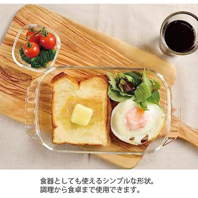 HARIO(ハリオ) 日本製 耐熱ガラス製 トースター皿 900ml BUONO kitchen HTZ-90-BK クリア｜tomy-zone｜07