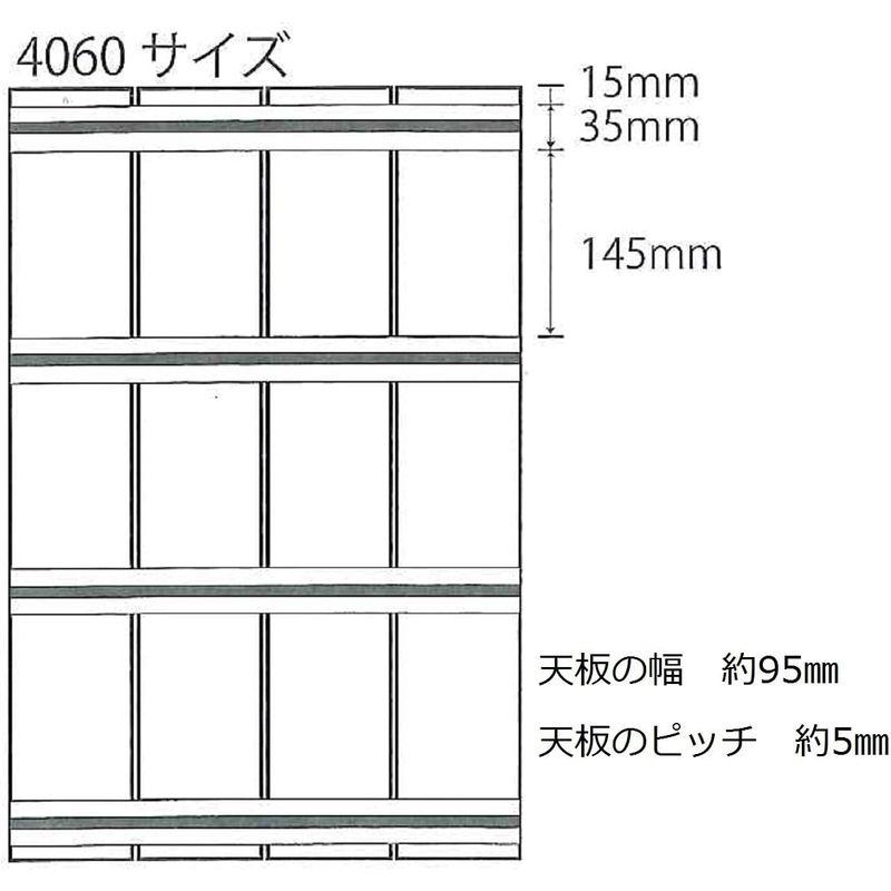 東プレ 風呂 すのこ ハード 樹脂 ブルー 40×60cm SKH-36｜tomy-zone｜02