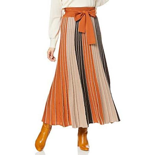 レビューで送料無料 ラグナムーン スカート パネルカラーニットスカート レディース オレンジ 日本 F Free サイズ 新着商品 Skylanceronline Com