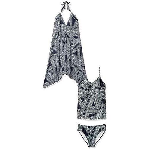 ロングセラー 三愛水着楽園 水着 Ethnic Geometric ドレスワンピース 3点セット Coral Veil コーラルベール レディース Ko ネ ロングセラー Www Skylanceronline Com