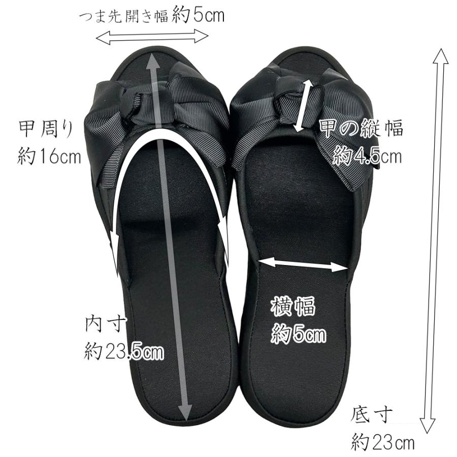 スリッパ ヒール パンタフレ サテンリボン ヒールスリッパ フォーマル