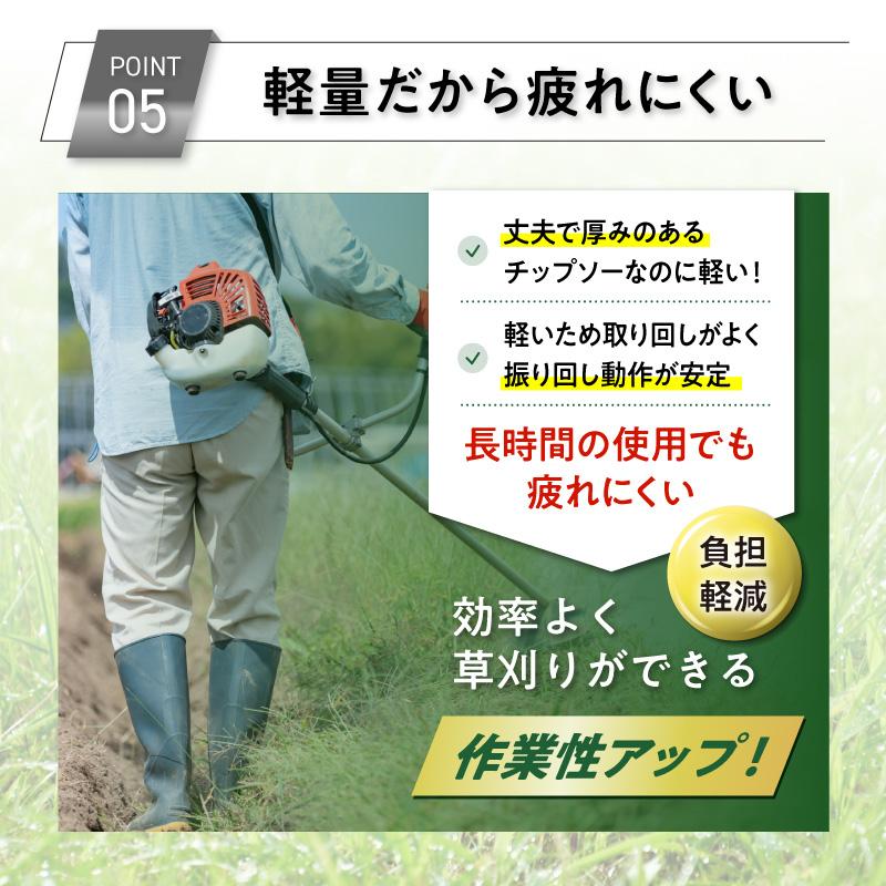 チップソー 40p 255mm 10枚セット 草刈り機 替刃 静音 安心 高耐久 耐
