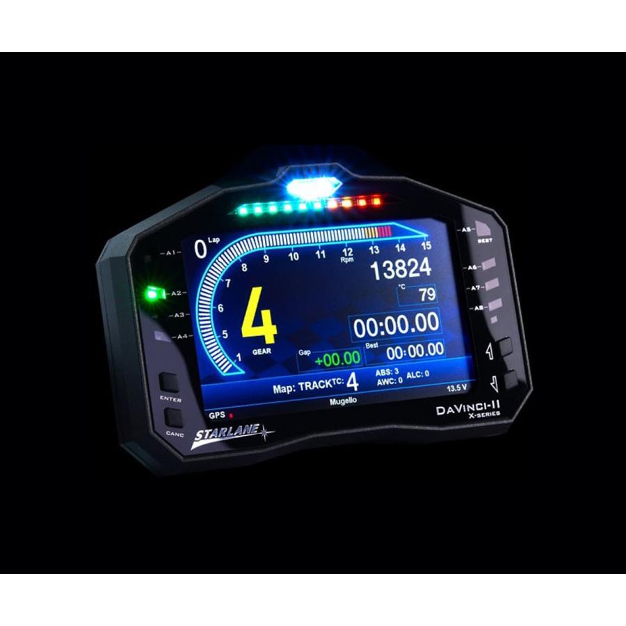 GPSラップタイマーディスプレイ STARLANE DAVINCI II S X ハーネス