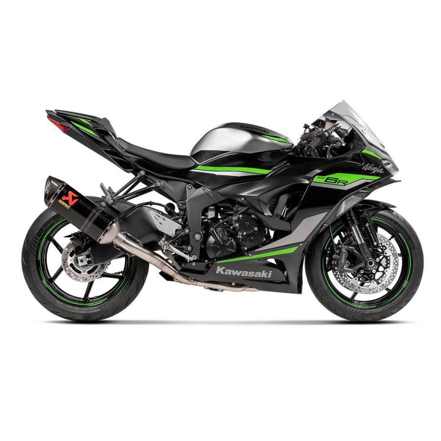 AKRAPOVIC - STEEL CARBON フルエキゾーストシステム KAWASAKI ZX-6R 2013-2025