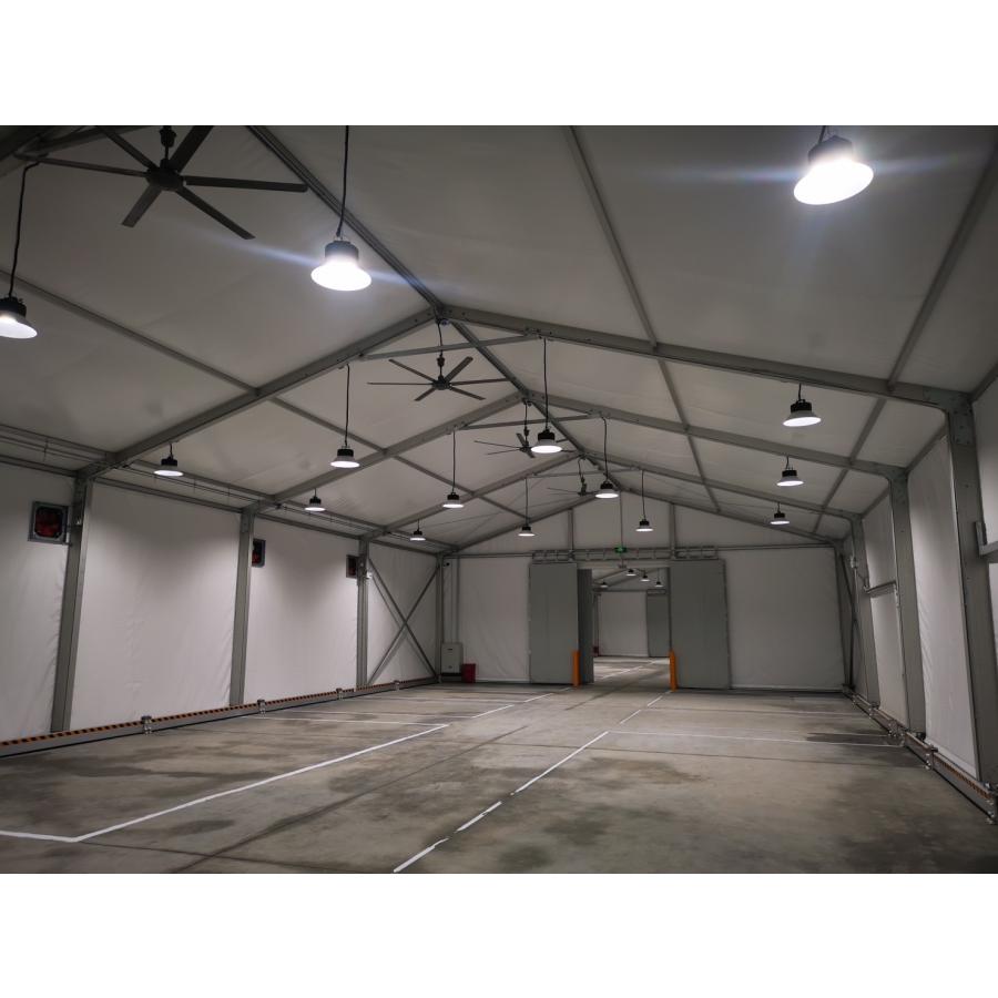 後払い手数料無料 全国対応可24m2　大型テント (7坪以上)　W4m×D6m×H2.5m　テント倉庫　組み立て簡単　入口自由設計　ビニールハウス　大型倉庫　仮設施設　遊戯施設