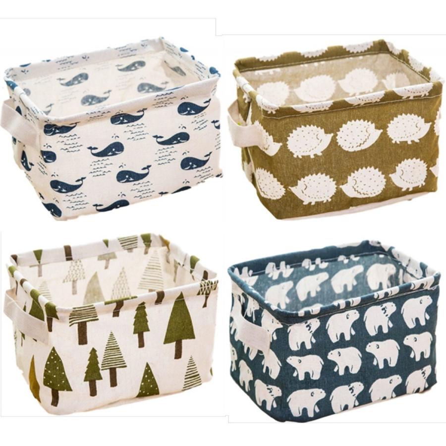 収納ボックス かわいい 北欧柄折りたたみ 小物入れ 布 箱 4個セット Cloth Storage Box Folding Compartment Box となりのお店や ベビーキッズ用服アイテム中心 通販 Yahoo ショッピング