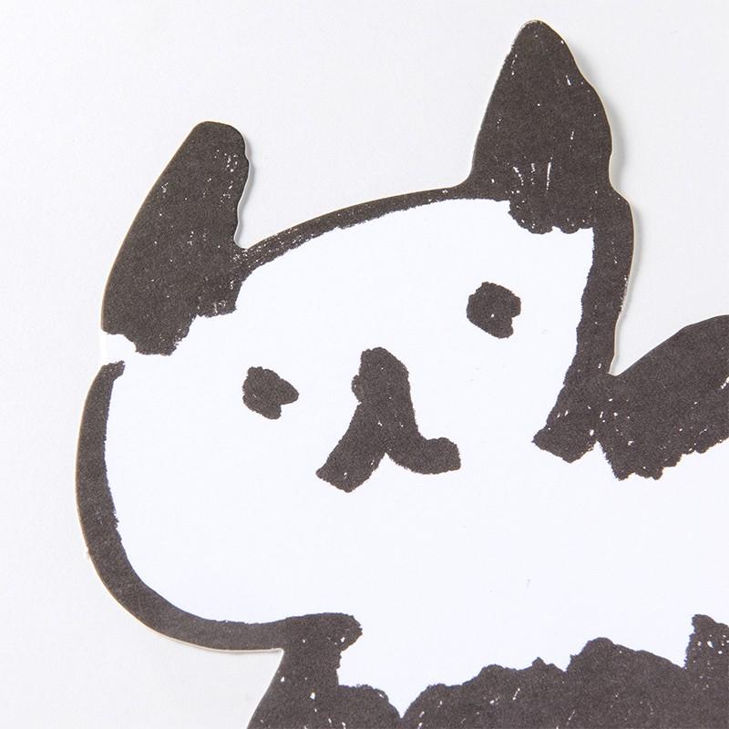 Aiueo ダイカット ポストカード Neko Border Neko1 いろはショップオンライン 通販 Yahoo ショッピング