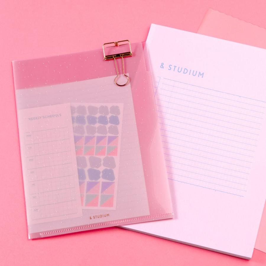 ポケットファイル クリアファイル ケース スタディプランナー