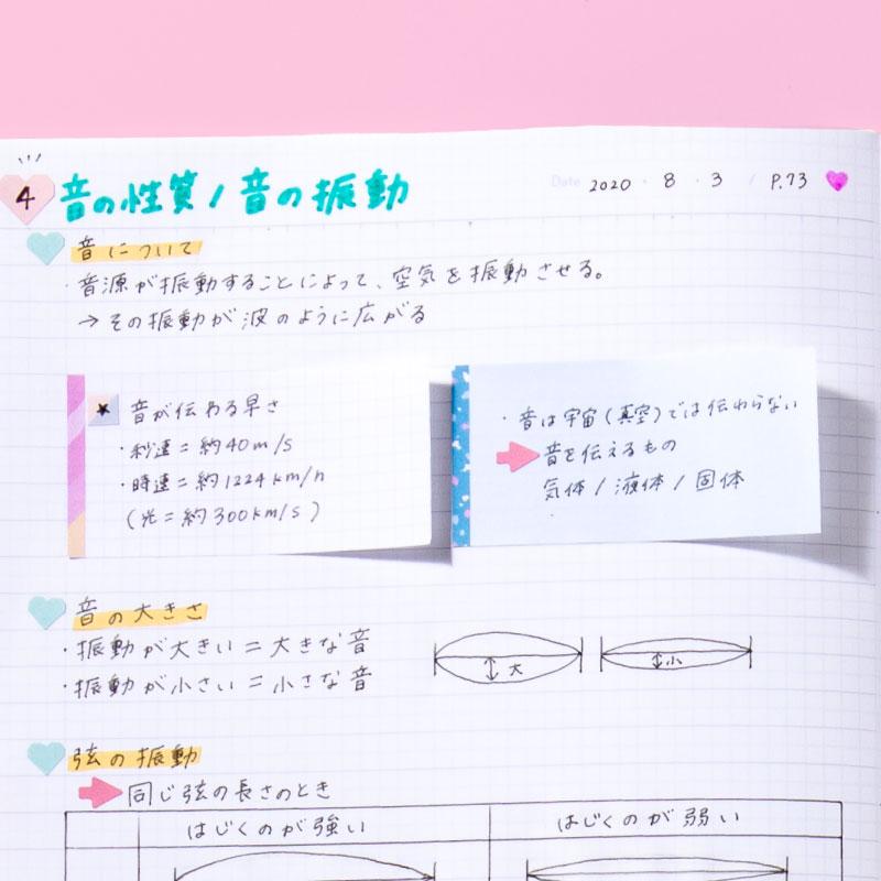 付箋 ふせん 勉強 計画 受験 ステーショナリー &STUDIUM SUMMARY