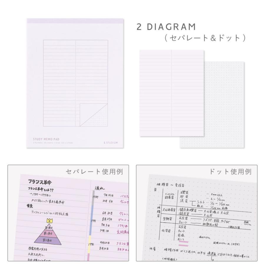 メモパッド A5 スタディプランナー 勉強 受験 学生 switch_stationery &STUDIUM ステーショナリー 文房具 gspa｜tonary｜07