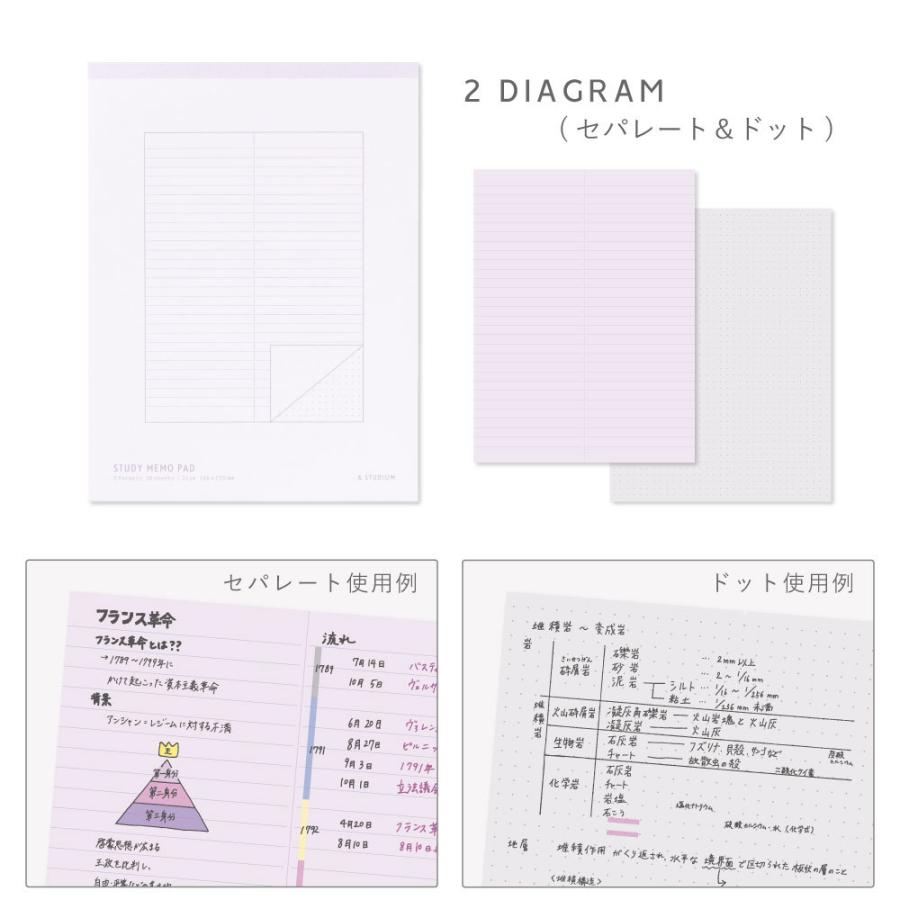 メモパッド B5 スタディプランナー SWITCH STUDY MEMO PAD B5 勉強 受験 学生 switch_stationery &STUDIUM ステーショナリー 文房具 gspb｜tonary｜07