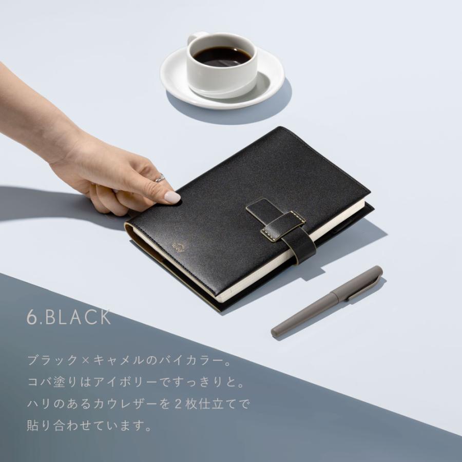 手帳カバー 手帳 SUNNY サニー ウィークリー 手帳用 レザーフラップカバー 2026年 B6 本革 レザー 牛革 カバー 多機能手帳カバー l-lscfの画像