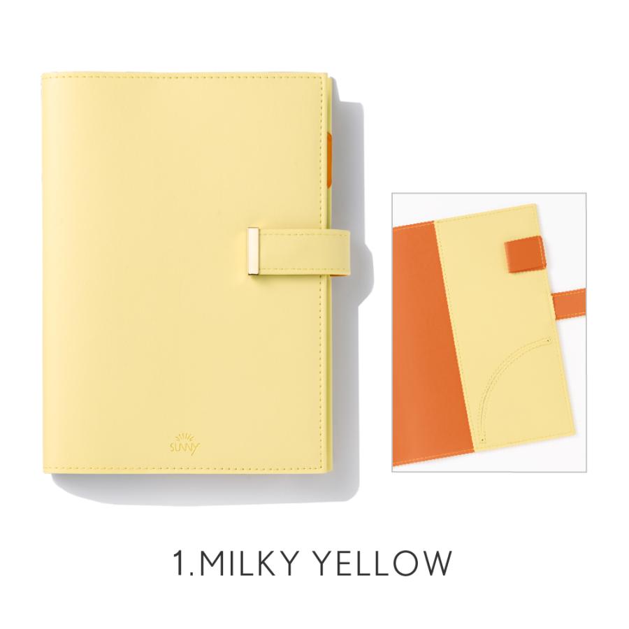 手帳 スケジュール帳 フリーデイリー SUNNY トラッドカバー《2026年/4