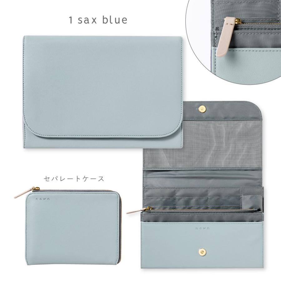 母子手帳ケース じゃばら ポケット カード 大容量 収納 2人用 3人用 マルチポーチ  nown multi pouch ノーン A5 nmp baby_item |  | 19