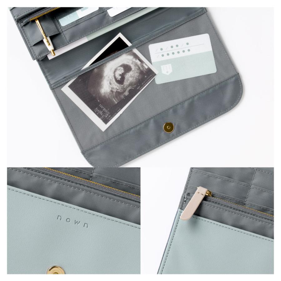 母子手帳ケース じゃばら ポケット カード 大容量 収納 2人用 3人用 マルチポーチ  nown multi pouch ノーン A5 nmp baby_item |  | 13
