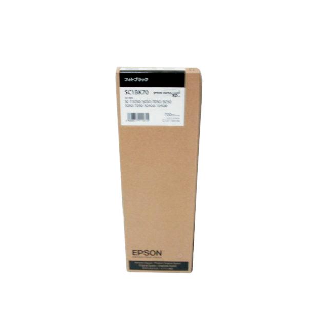 エプソン SC1BK70 純正品 推奨使用期限2017年6月 一度プリンターに装着