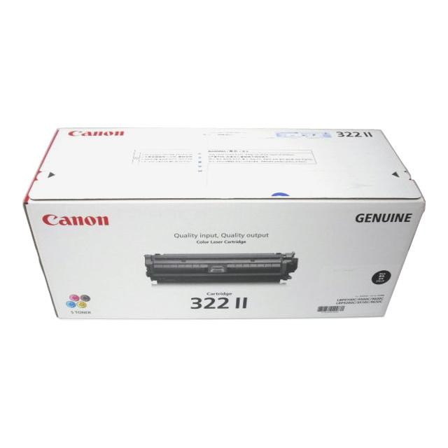 CANON　カートリッジ　322Ⅱ　ブラック　未開封品 キャノン カートリッジ322IIブラック 純正品 □外箱未開封箱痛みあり