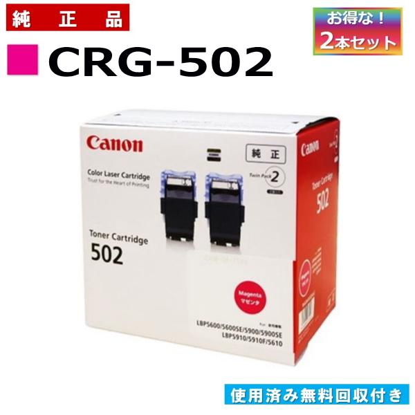 Canon CRG-502MAGDRM マゼンタトナーカートリッジ キヤノン（Canon） 純正トナー カートリッジ055 CRGー055MAG