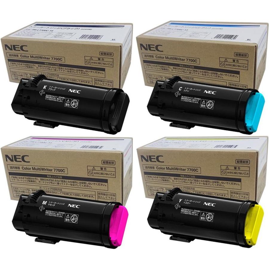 NEC PR-L7700C-14 / 13 12 11 4色セット (ブラック シアン NEC PR-L7700C-14 / 13 12 11 4色セット (ブラック シアン