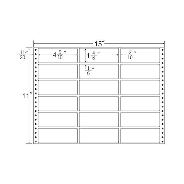 （まとめ買い）M15B　ナナフォーム　Mタイプ　剥離紙白　10ケース　5000折　連続ラベル　東洋印刷