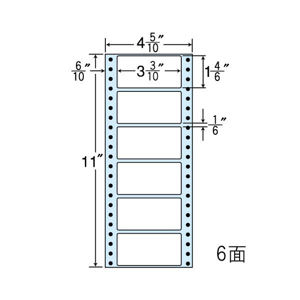 （まとめ買い）MM4KS ナナフォーム Mタイプ 10ケース 10000折 連続ラベル 剥離紙白 東洋印刷