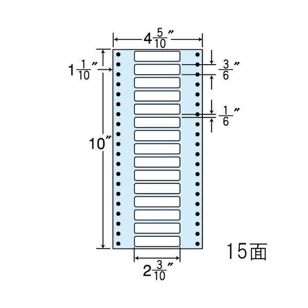 （まとめ買い）MM4PS　ナナフォーム　Mタイプ　剥離紙白　10ケース　東洋印刷　10000折　連続ラベル