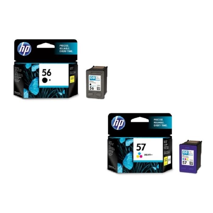 HP 56・57 純正プリントインクカートリッジ 4色セット : キラキラ通販