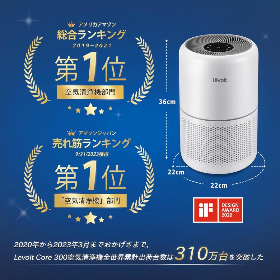 Levoit Core 300 空気清浄機/LAP-C302-WJPR | Vesync : キラキラ Levoit Core 300 空気清浄機/LAP-C302-WJPR | Vesync : キラキラ