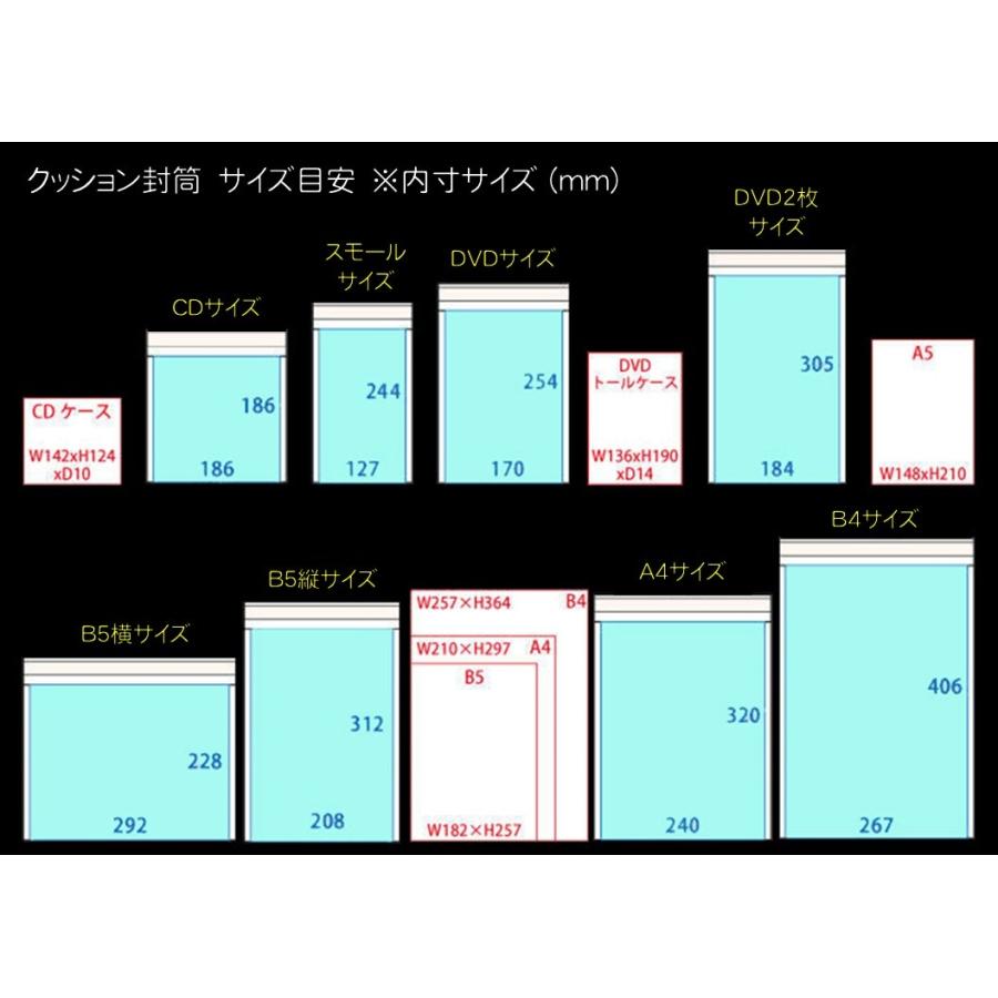 クッション封筒 DVDトールケースサイズ 内寸約170mm×254mm 300枚 クッション封筒 DVDトールケースサイズ 内寸約170mm×254mm 300枚