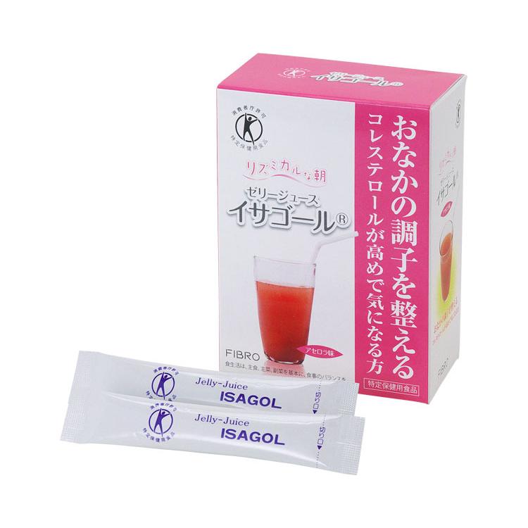 フィブロ製薬 特定保健用食品 ゼリージュース イサゴール アセロラ味