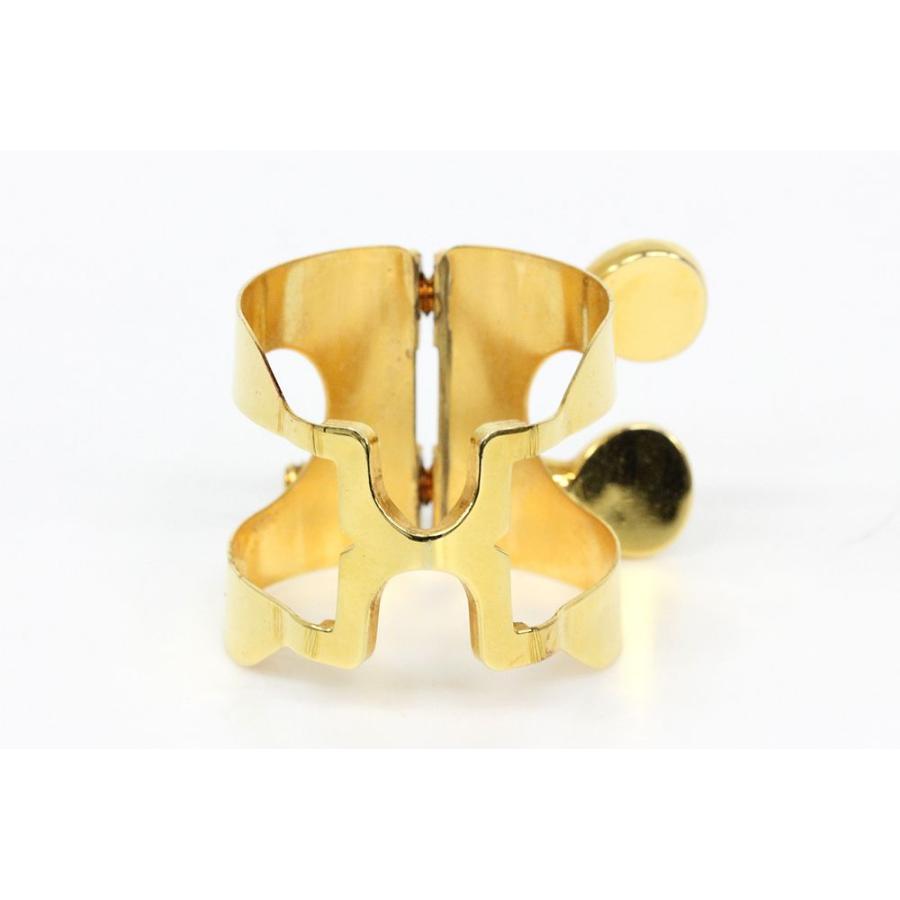 リガチャー B♭クラリネット ハリソン 金メッキ GP : トニック楽器