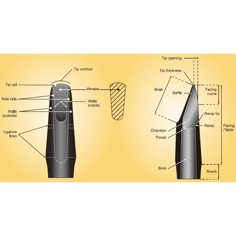 マウスピース B♭クラリネット バンドレン B40プロファイル Vandoren B40 Profile88｜tonicgakki｜03