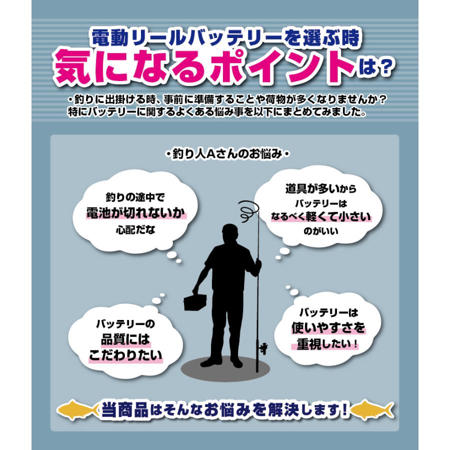 電動リール バッテリー シマノ ダイワ 互換 リチウムイオン 電動リール バッテリー シマノ ダイワ 互換 リチウムイオン