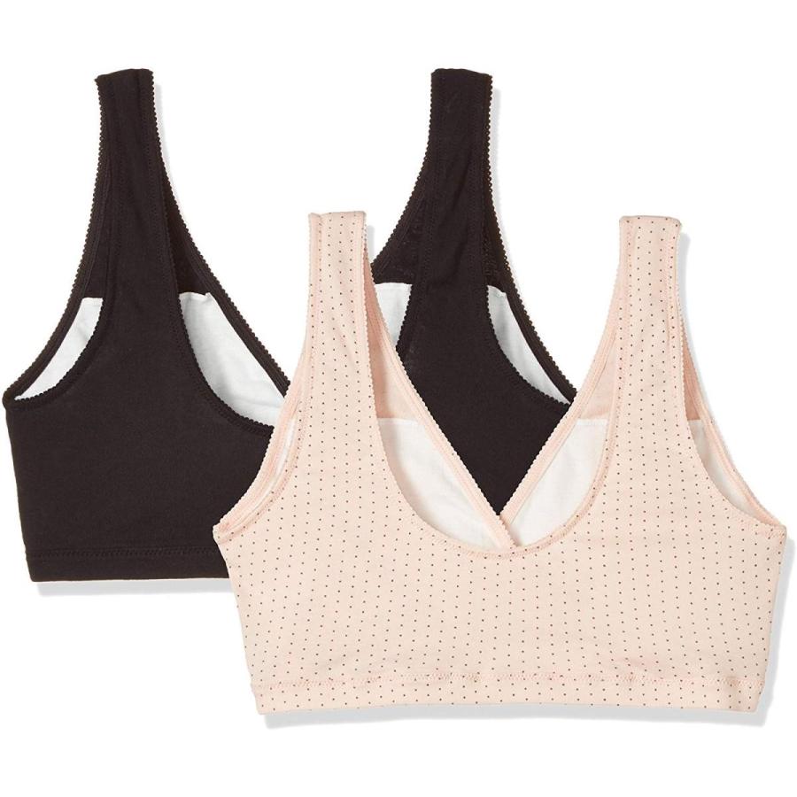 ローズマダム 綿100 授乳ブラ お得な2枚組 ハーフトップ クロスオープンタイプ ノンワイヤー 出産準備品 Lサイズ Fピンクドット ク Archangelbrow Com
