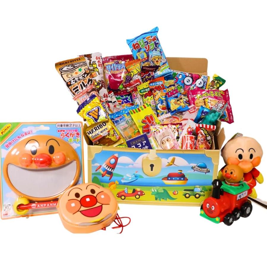 アンパンマン新品セット　クリスマスプレゼント アンパンマンのおもちゃ3点入り 駄菓子 合計25点 詰め合わせ セット
