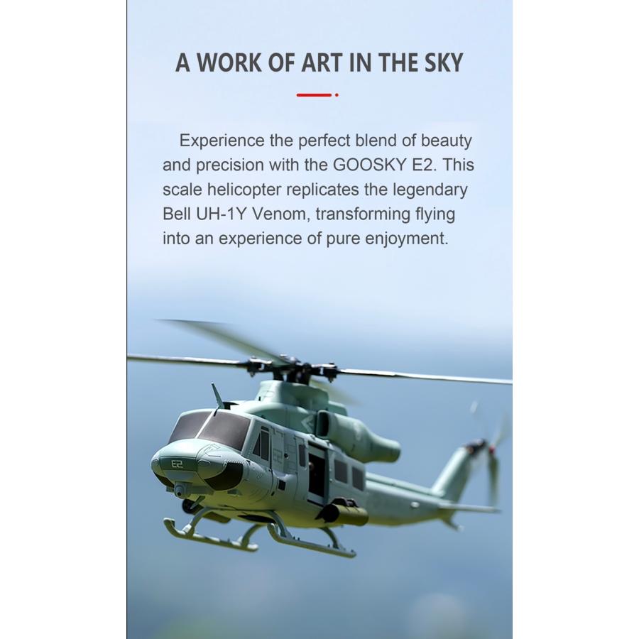 GOOSKY E2 スケールヘリコプター UH-1Y 送料無料の画像