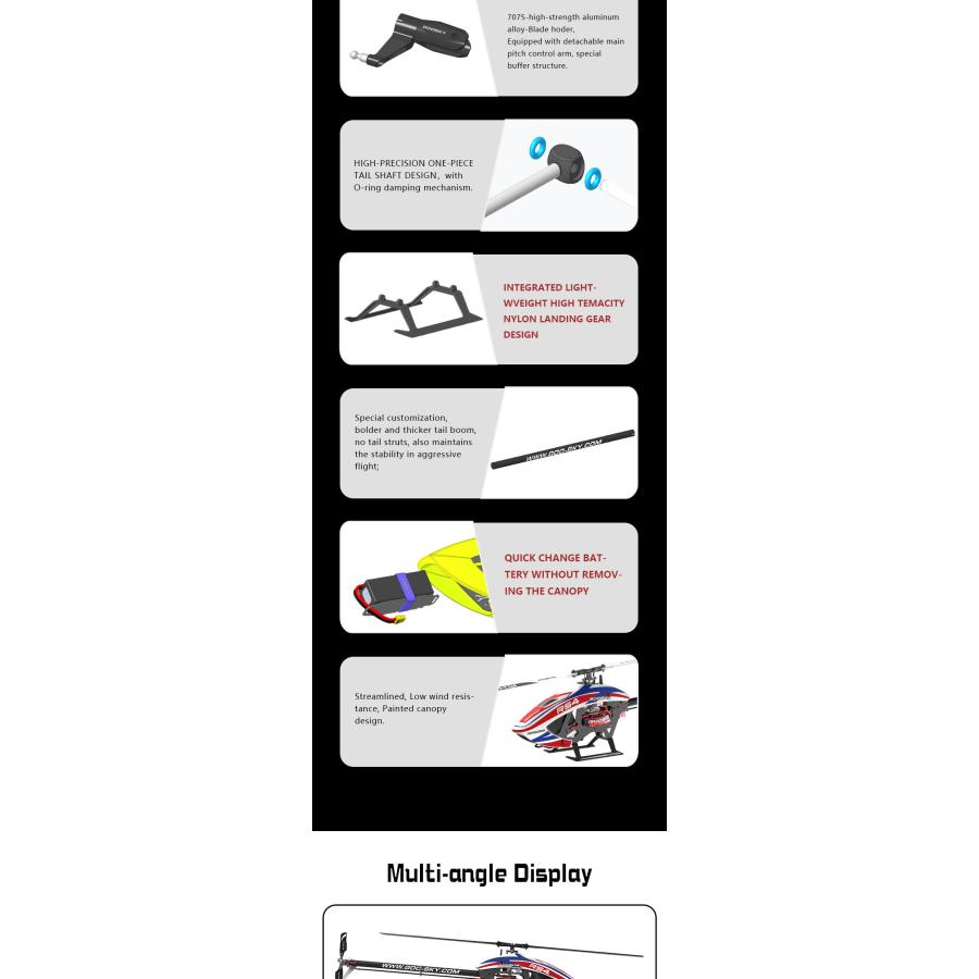 Goosky RS4 VENOM 380電動ヘリコプター ピンク : トンヤ - 通販