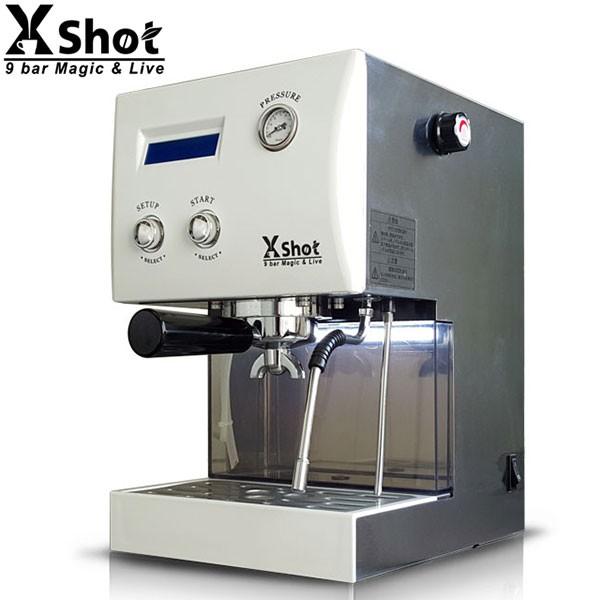 エスプレッソマシン コーヒーメーカー コーヒーマシン 多機能エスプレッソマシン ＆ドリップマシン X Shot (白) 取寄品／日付