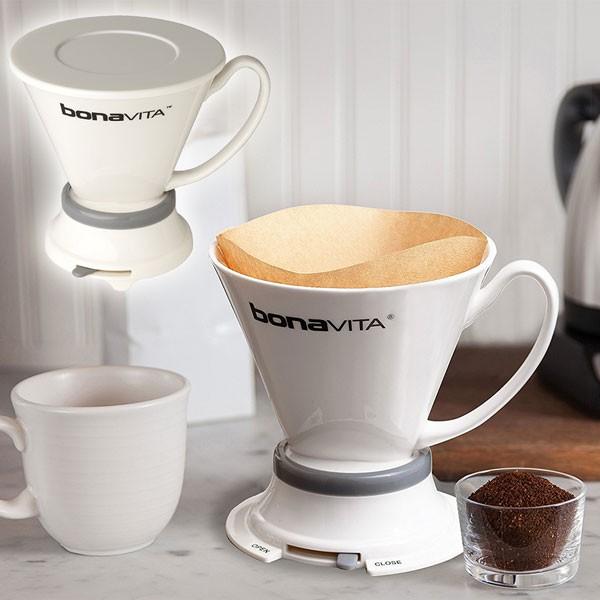 bonaVITA（ボナビータ） ワイドベース磁器イマージョンドリッパー 29135 取寄品／日付指定不可 送料無料の画像