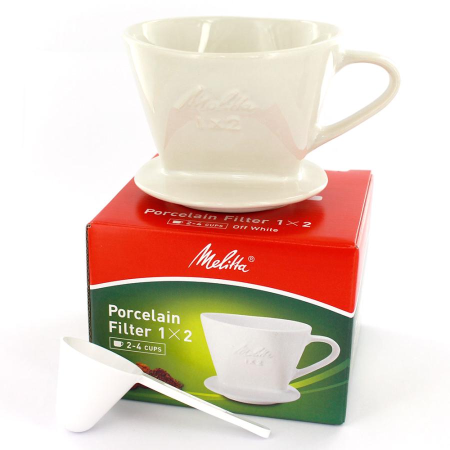Melitta メリタ 陶器フィルター 1×2 オフホワイト 2〜4杯用 SFWH 311342FRESH ROASTER珈琲問屋