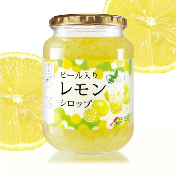 贈答 フードインパクト ピール入りレモンシロップ 9g ドリンク デザートソース レモンソーダ レモンサワー Materialworldblog Com