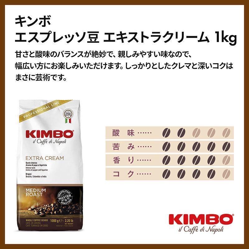 KIMBO キンボ エスプレッソ豆 エキストラクリーム １kg×６袋セット 送料無料｜tonya｜02