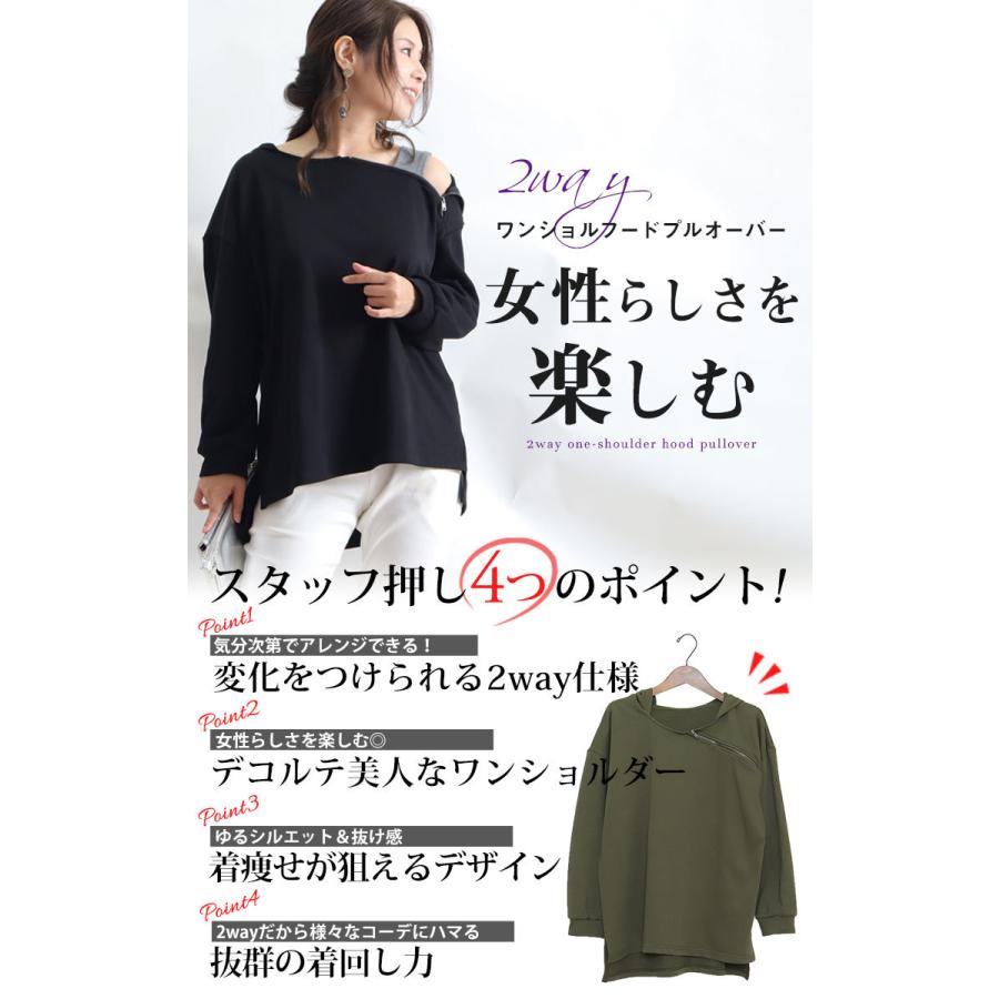 大きいサイズ レディース トップス パーカー ジップ フーディー 長袖 スリット オフショル ストレッチ 冬コーデ 秋 冬 春 Ll 2l 3l 4l 5l ブラック 黒 カーキ Fem 199 大きいサイズワンピース問屋 通販 Yahoo ショッピング