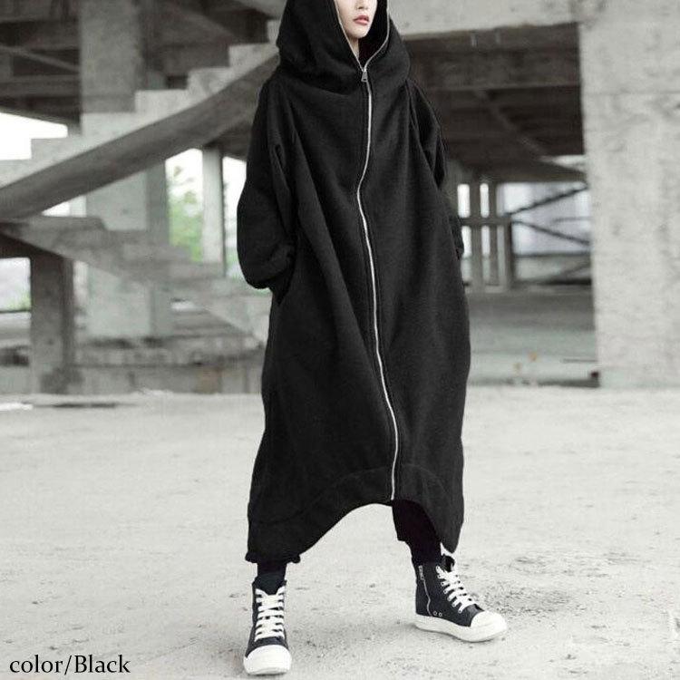 大きいサイズ レディース トップス パーカー フーディー 裏起毛 ロング  