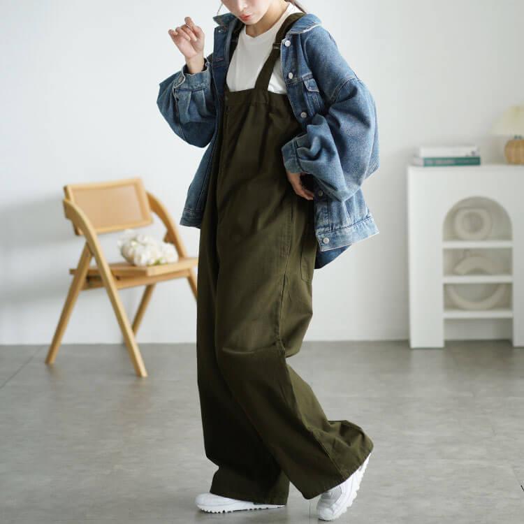GOLDJAPAN（ゴールドジャパン） 大きいサイズ レディース サロペット