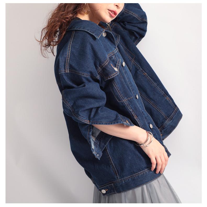 大きいサイズ レディース レディス ジャケット デニム Gジャン 長袖 コットン ロング ポケット 夏コーデ Ll 2l 3l 4l デニム ネイビー ブルー 夏 春 秋 冬 Wd 0254 大きいサイズワンピース問屋 通販 Yahoo ショッピング