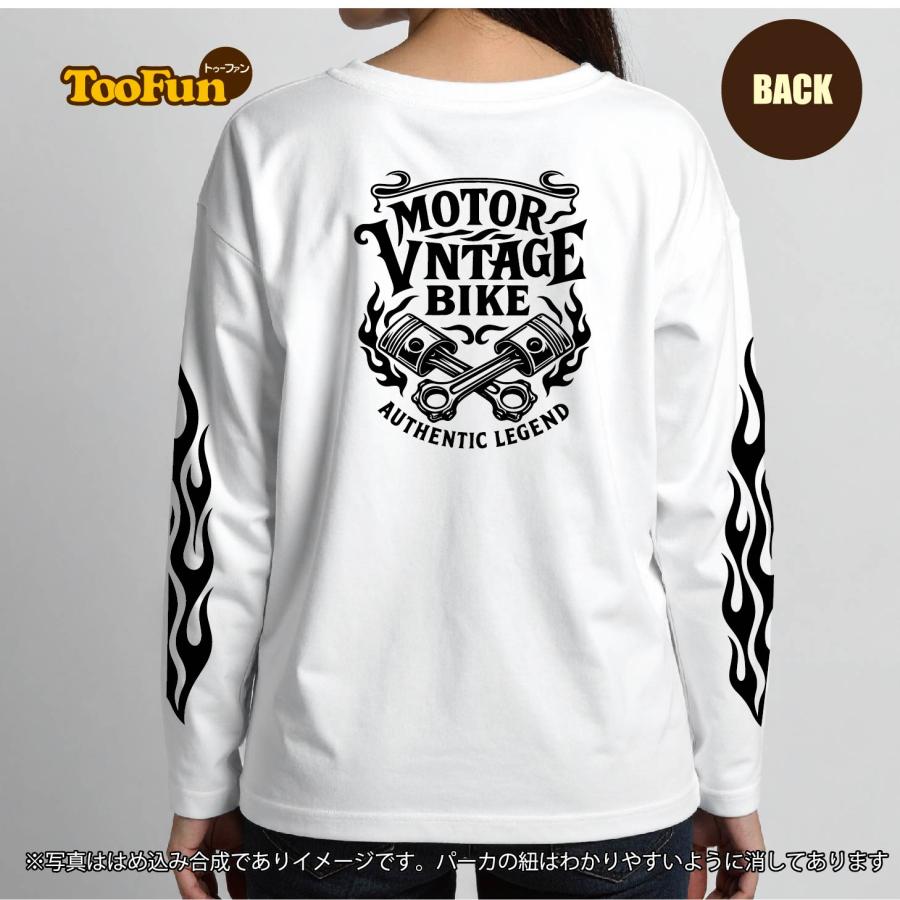 ロングTシャツ ロンT バイカー バイク ヴィンテージ アメカジ エンジン