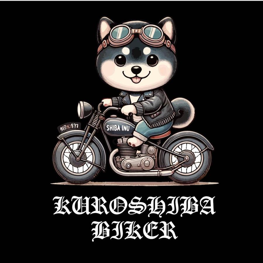 スイングトップ 黒柴 柴犬 しばいぬ バイカー キュート かわいい